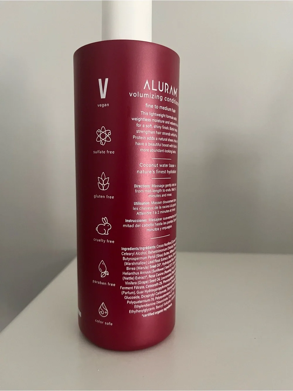 Aluram Volumizing Conditioner Clean Beauty Collection Vegan Full Size 12 Oz NWT